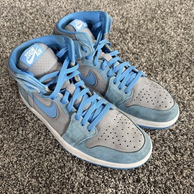 Jordan Air Jordan 1 Zoom Comfort 2 High Top Blue Gray DV1307-014 Suede Sneakers