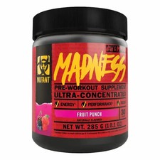 Mutant Madness 285g - 30 Portionen - Pre Workout Training Booster - Fruit Punch