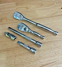 Gearwrench 38 84t Chrome Ratchet Combo Stubby And Regular W Extensions