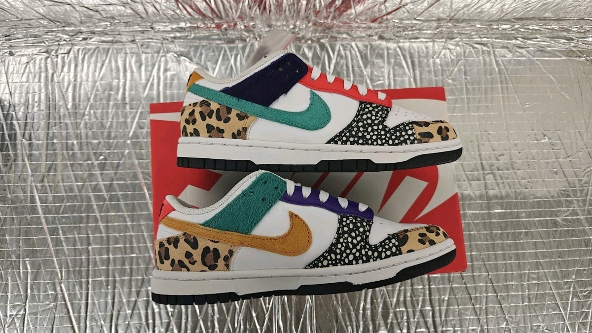 Nike Dunk Low Safari Mix Women's - DN3866-100 Size-6 | eBay