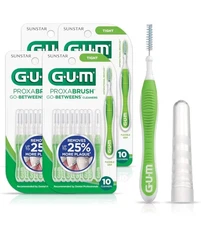 GUM Proxabrush Go-Betweens - Tight - Interdental Brushes - Soft Bristled Dent...