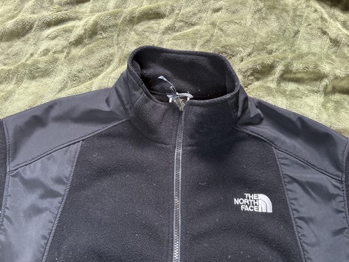 The North Face Jacket Mens Medium Black Fleece Softshell Full Zip Windbreaker - Picture 3 of 17