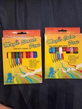 vintage Magic Color Pens and Magic Eraser Pens Lot Of 2