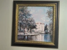 Reflections of France Painting Framed Art Goldstein Oil Painting Impressionism
