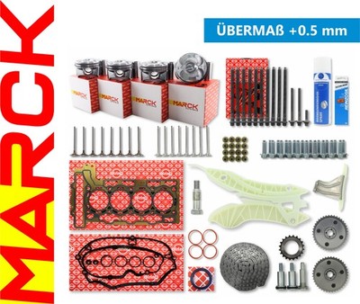 BMW 1.6 N13B16A Reparatursatz 11217588996 Kolben Übermaß +0.5 mm 11257601181