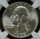 1955 25C Washington Quarter NGC MS65 • 26316