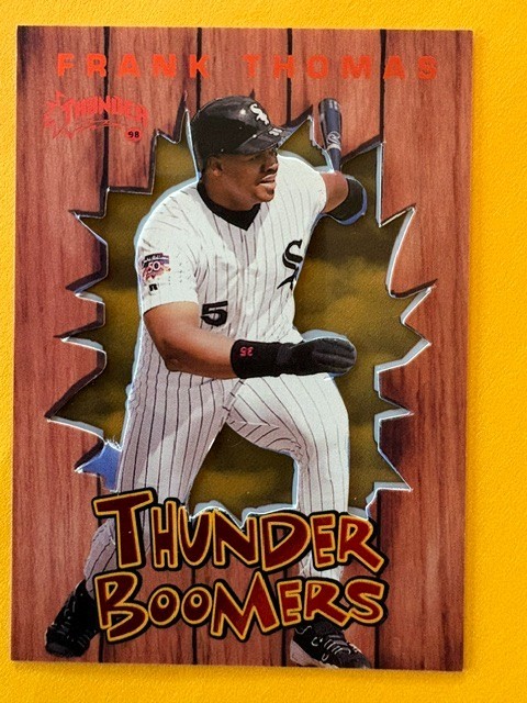 1998 Skybox Circa THUNDER BOOMERS #10 Frank Thomas HOF RARE DIE CUT ACETATE
