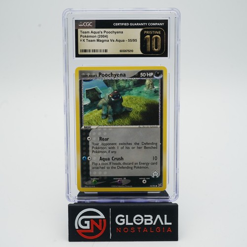 Team Aqua's Poochyena graded CGC 10 for sale on eBay