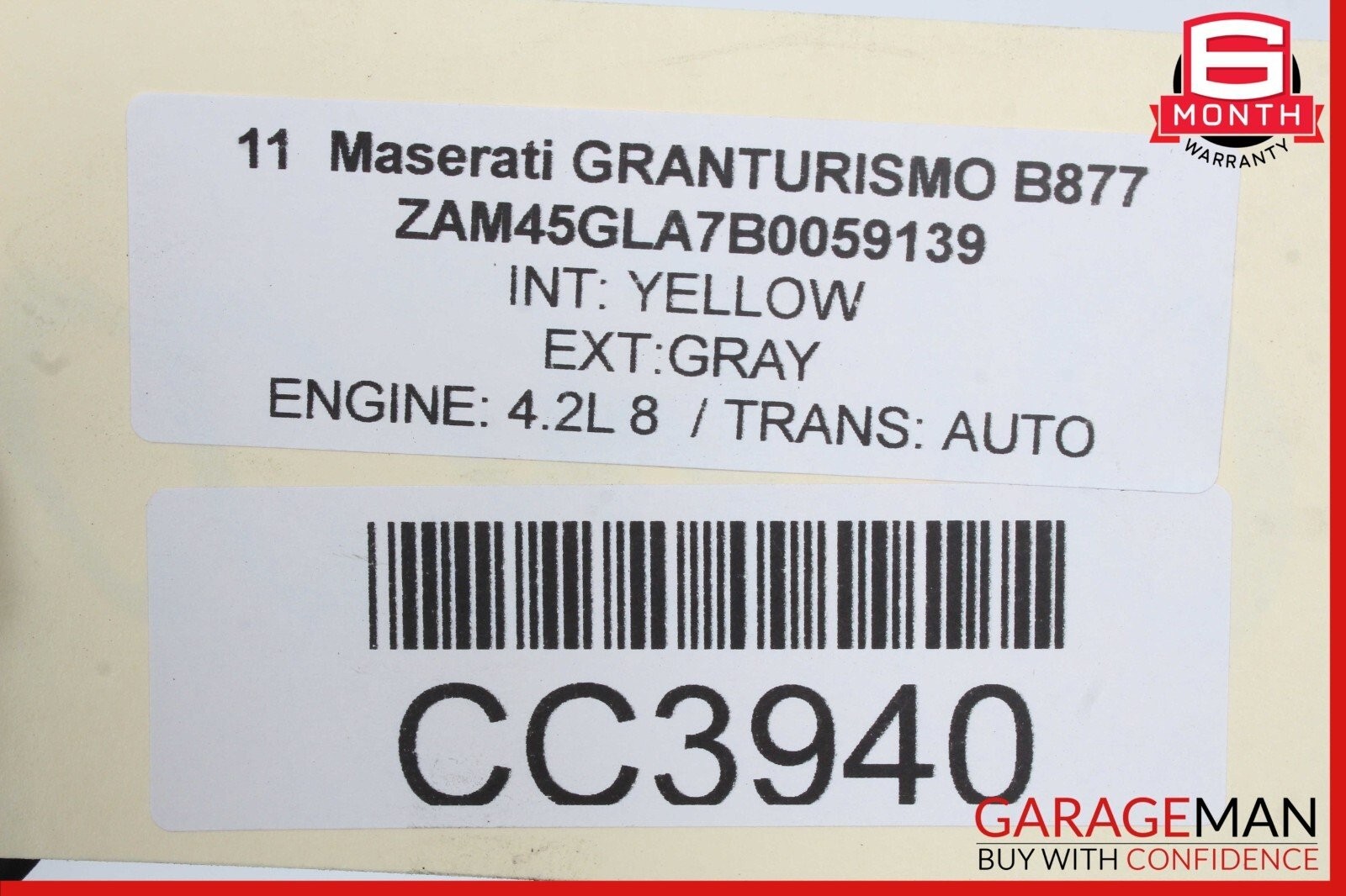 07-17 Maserati GranTurismo GranCabrio 4.2L Rear Differential Diff Axle Carrier