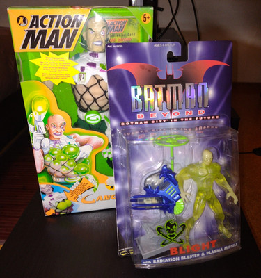 Professor Gangrene (Action-Man) & Blight (Batman Beyond) | 2000er | Hasbro | OVP