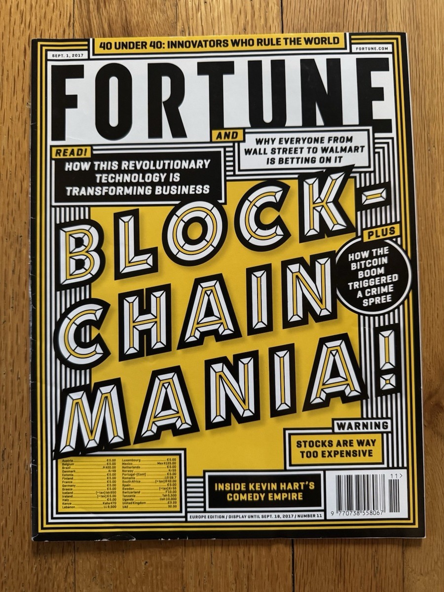 Fortune Sept 2017 “Blockchain Mania!” Cover Bitcoin Magazine
