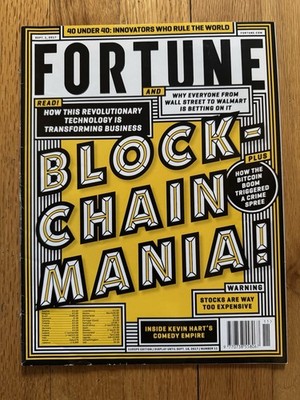 Fortune Sept 2017 “Blockchain Mania!” Cover Bitcoin Magazine
