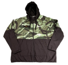 Nike Camo Dri Fit Hoodie Men's 2XL Brown Green Camo Outdoor Sports Gym Hunting