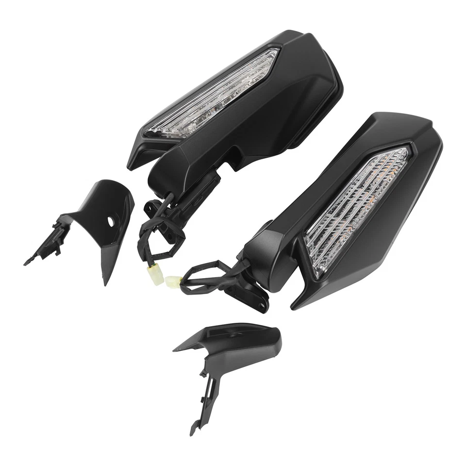 Espejo retrovisor negro mate LED Señal de giro apta para Honda Goldwing GL1800 18-25 Foto 2 de 4