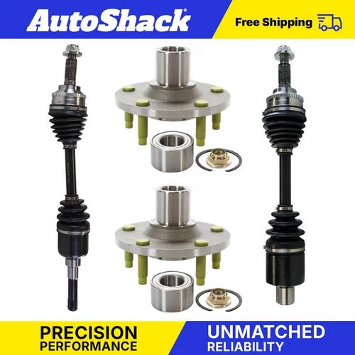 Front Wheel Bearing Hub Repair Kit CV Axle Shaft Kit for 2001-2008 Ford Escape