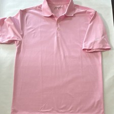 Nike Golf Dri-FIT Moisture Wicking Pink Polo Shirt Men's Size M Short Sleeve
