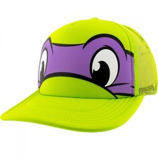 Teenage Mutant Ninja Turtles Donatello Mask Snapback Hat Green