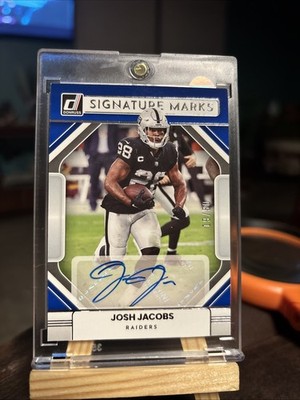 2022 Donruss Josh Jacobs Signature Marks Auto 19/50