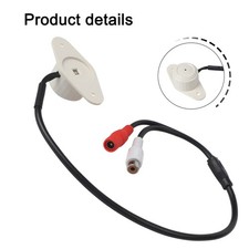 Surveillance Microphone for CCTV Cameras Easy Installation and Compact Size