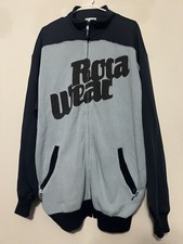 Vintage Y2K Rocawear ROC. Denim Corp Zip Up Blue Mens 2XL Jacket Patches Pockets