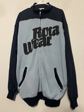 Vintage Y2K Rocawear ROC. Denim Corp Zip Up Blue Mens 2XL Jacket Patches Pockets