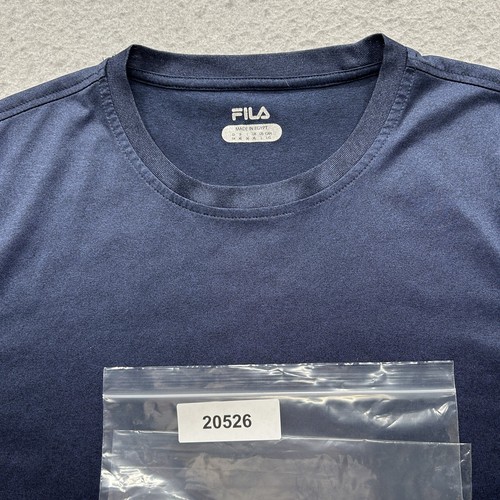 Fila Herren Sport T-Shirt Navy Blau Large Kurzarm - Bild 10 von 10
