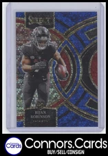 Bijan Robinson Rookie 2023 Panini Select #180 Blue Disco Prizm /25