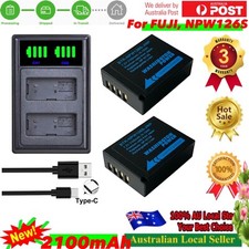 2x WST NP-W126S NPW126S Battery +Dual Charger for Fujifilm Fuji XT3 XA5 XT20 XT2