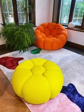 Sofá modular de burbujas sofá de diseño personalizado curvo asiento de calabaza taburete de pie otomano