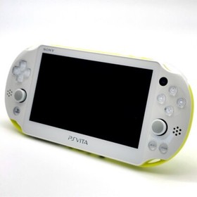 SONY PS Vita PCH-2000 Slim Lime Green White Wi-Fi FW:3.74 w/ Charger, Box "Mint"