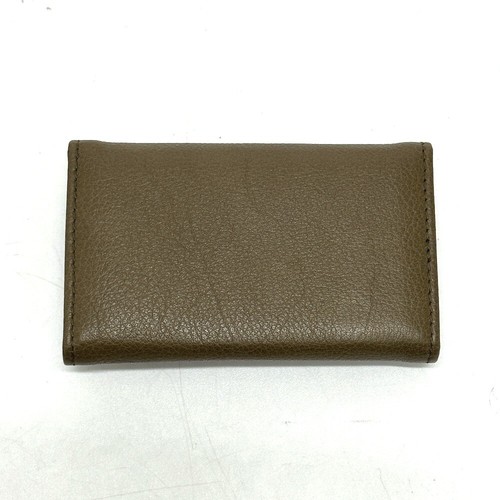 BVLGARI key double ring 6 rows Key Case Leather Brown - Picture 2 of 15