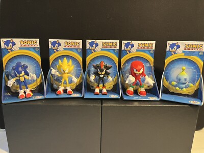 Jakks Sonic The Hedgehog Lot Of 5. NEW Ages 3+. Shadow, Knuckles, Chaos, S-Sonic