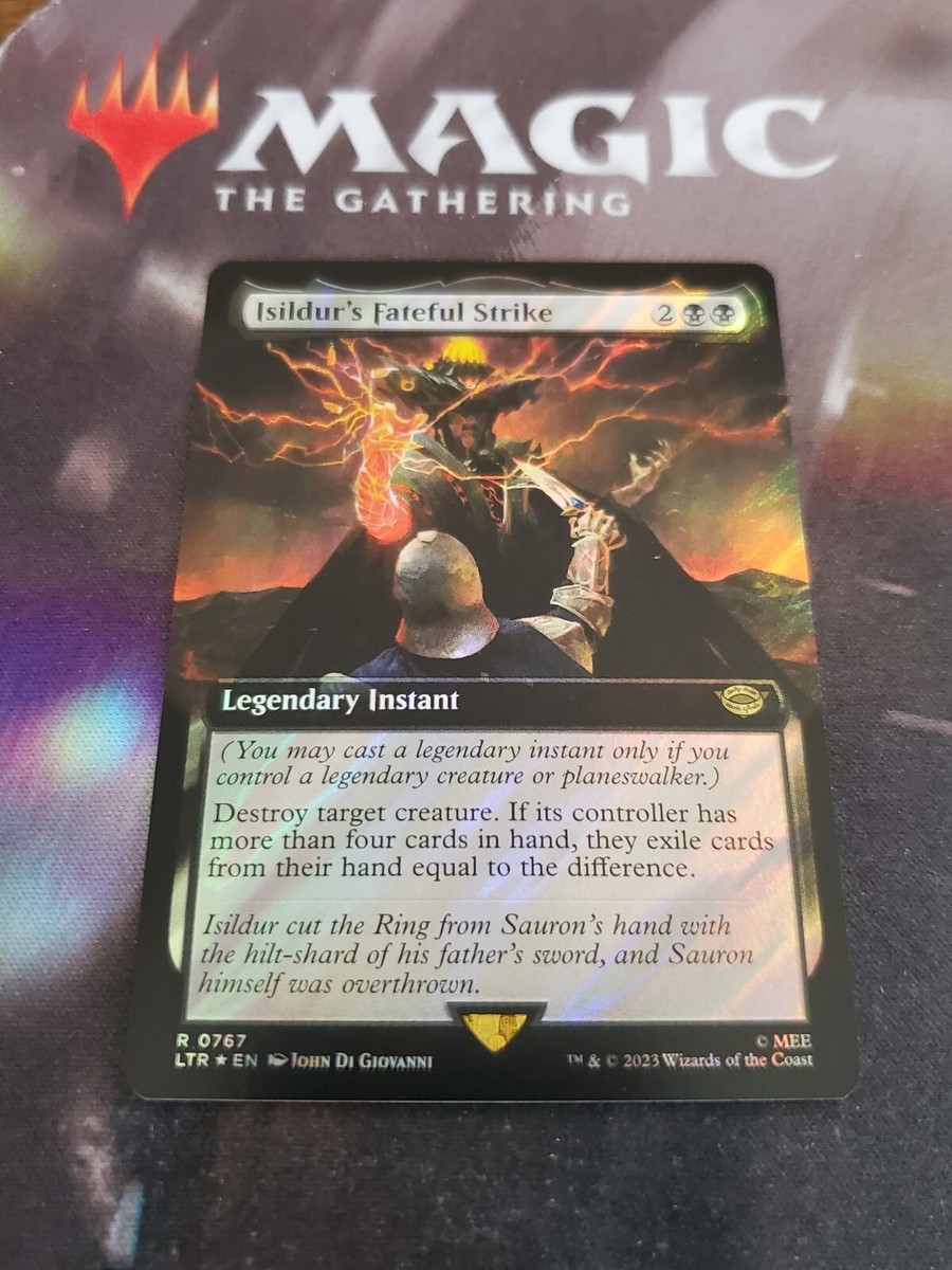 Mtg. Isildur's Fateful Strike. Surge Foil Borderless. The Lord of the Rings. | eBay Mtg. Isildur's Fateful Strike. Surge Foil Borderless. The Lord of the Rings. | eBay