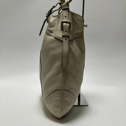 PRADA Shoulder Bag Vitello Leather Beige - Picture 4 of 24