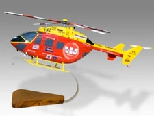 MBB Kawasaki BK-117A-4 Westpac Version 2 Desk Wood Helicopter Model Large 1/24