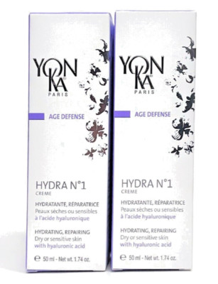 Yonka Hydra No1 Creme (1.79oz/50ml X 2 = 100ML!)  JUMBO SIZE BELOW COST!EXP 9/27