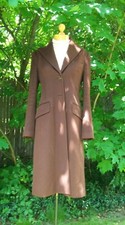 SALE!   DOLCE & GABBANA BROWN CHESTERFIELD  WOOL BLEND, COAT SIZE 42