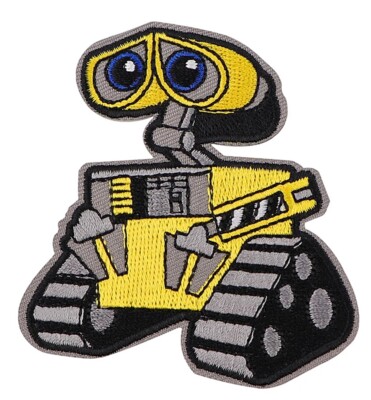 Wall-E Robot Character 3.19'' Tall Iron or Sew-On Embroidered Patch
