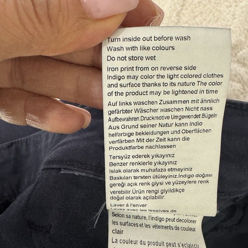 Mavi Navy Blue Work Khaki Johnny Style $130 Chinos Pants Mens Size 36X32 Skinny - Picture 9 of 19