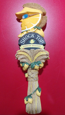 Shock Top Lemon Shandy Limited Edition Resin Beer Tap Handle Tall