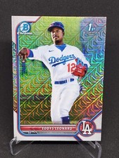 2022 Bowman Chrome Eddys Leonard  1st Bowman #BCP-57 Prospect MOJO REFRACTOR