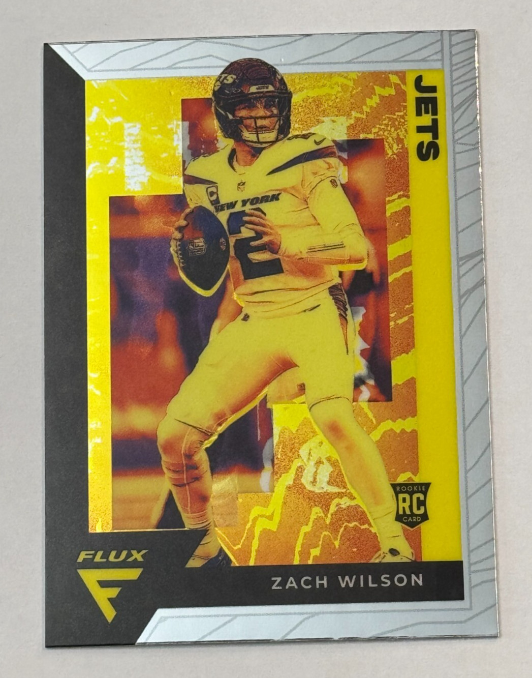 2021 Panini Chronicles Flux #FX-2 Rookie Zach Wilson New York Jets
