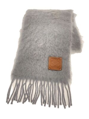 LOEWE Women's Gray Plain Scarf Mohair F655254X01 Used | eBay