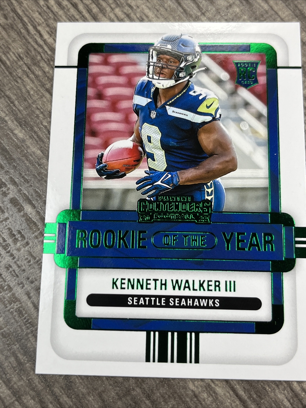 KENNETH WALKER III, 2022 CONTENDERS, ROOKIE OF THE YEAR, RC, Seattle SEAHAWKS