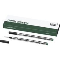 2X Montblanc Rollerball/Tintenroller Mine M Irish Green/GrüN - Ersatz/Refill