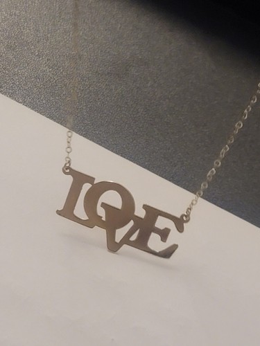 Women's 14kt LOVE Necklace - Picture 5 of 12