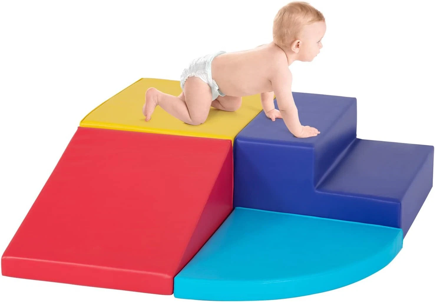 4-Piece Set Climbing Toys for Toddlers 1-3 and Climb Foam Play Set Babies Foam