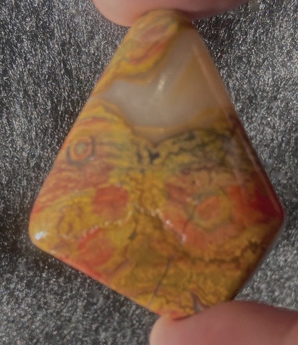 MORGAN HILL POPPY JASPER COLORFUL POLISHED NUGGET 15.9 GRAMS or 75.5 Carats - Picture 13 of 13