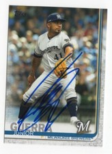 JUNIOR GUERRA Signed Autographed 2019 Topps Update Series Card MIL Brewers #US64