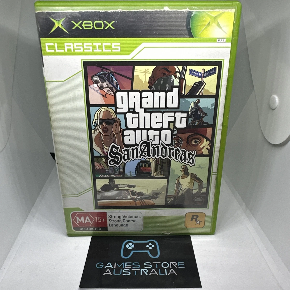 GTA San Andreas Xbox – Version Promo, Blister Scellé, Wata 9.6, édition UK